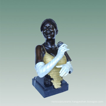 Busts Brass Statue Singer Decoration Bronze Sculpture Tpy-486c